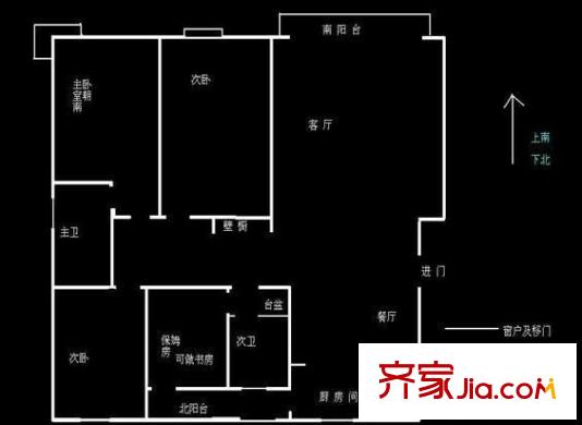 翠竹園 4室 戶型圖