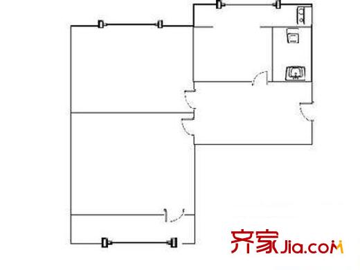 嘉和苑 2室 戶型圖