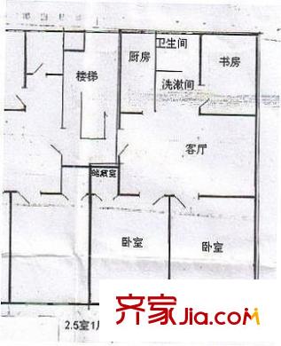 翡翠園 3室 戶型圖