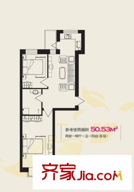 嘉和苑 2室 戶型圖