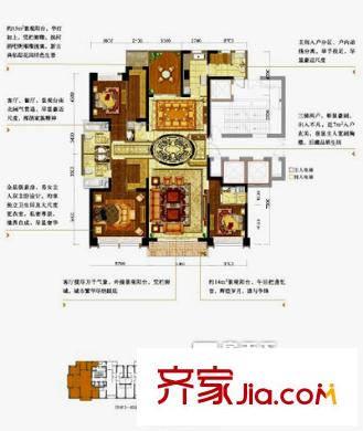 合肥萬達(dá)廣場 4室 戶型圖
