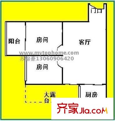 中環(huán)東方名景 2室 戶型圖