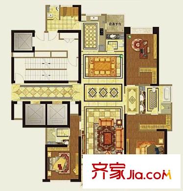合肥萬達(dá)廣場 3室 戶型圖