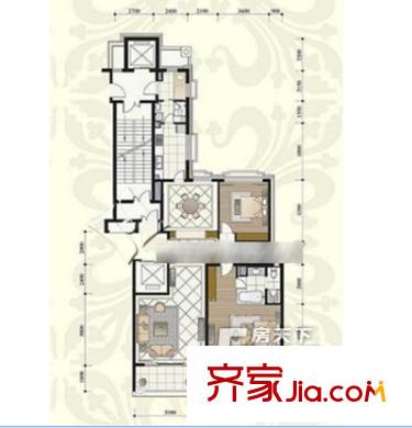 合肥萬達(dá)廣場 2室 戶型圖