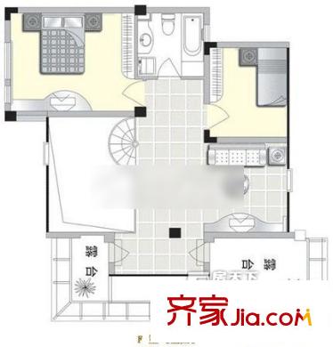 新華學府春天 2室 戶型圖