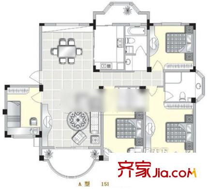 新華學府春天 3室 戶型圖