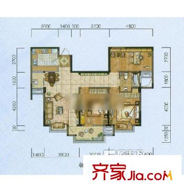 頤和花園 3室 戶型圖