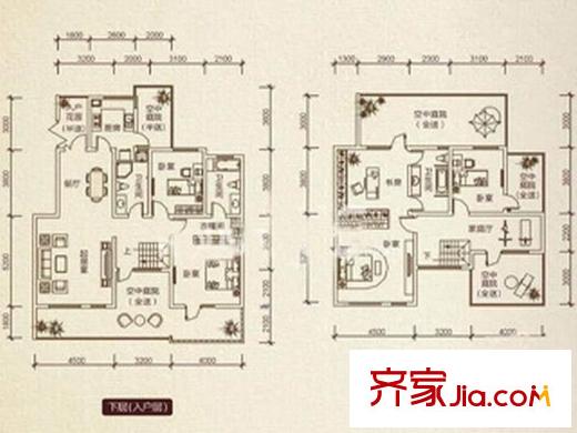 園上園 5室 戶型圖