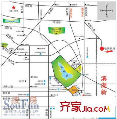 濱湖前城交通圖
