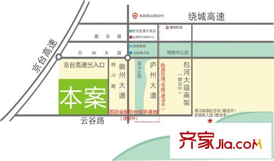 濱湖萬科城區(qū)位圖