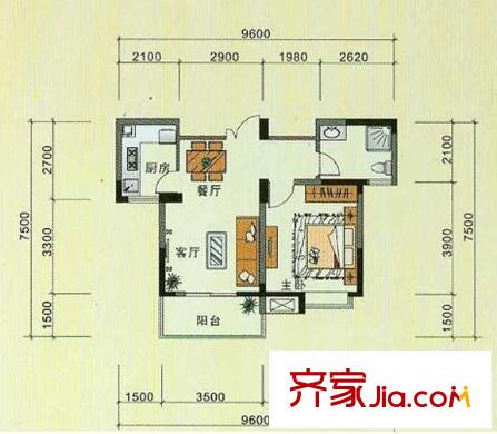 岸上玫瑰 0室 戶型圖