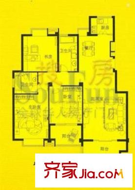 濱湖明珠 3室 戶型圖