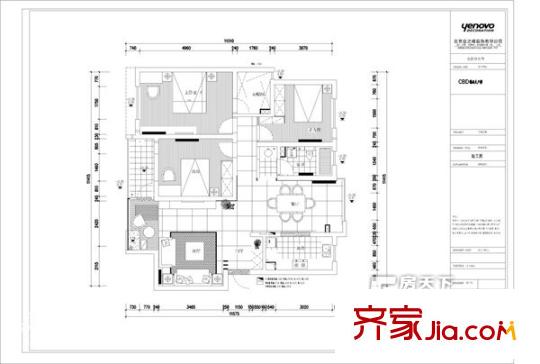 濱湖明珠 4室 戶型圖