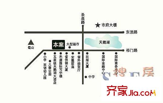 國(guó)際麗晶城交通圖