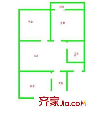 信旺華府駿苑 3室 戶型圖