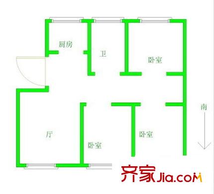 信旺華府駿苑 3室 戶型圖