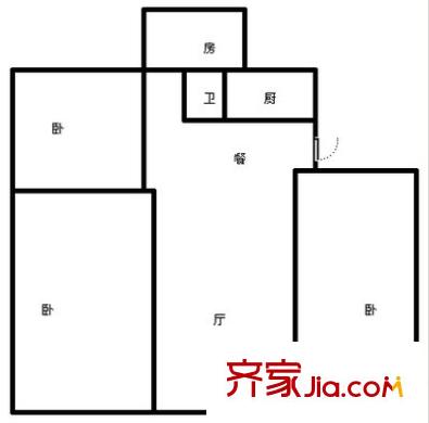 信旺華府駿苑 3室 戶型圖