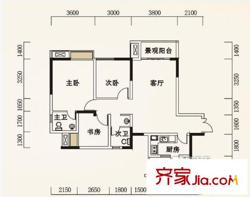 之江名苑 戶型圖