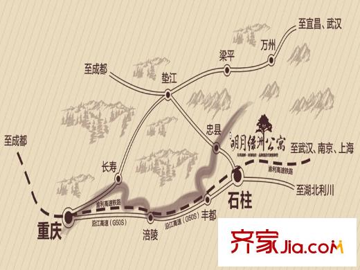 戴斯明月綠洲公寓區(qū)位圖