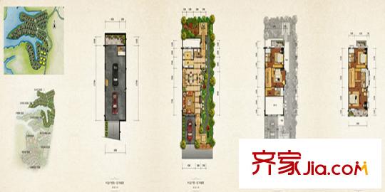 中海黎香湖一期日內(nèi)瓦別墅標(biāo)準(zhǔn)層H戶(hù)型 5室3廳