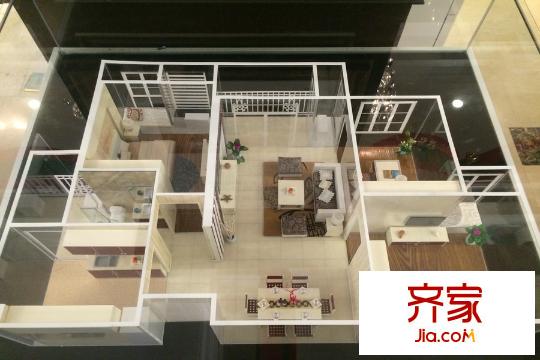 法藍西平方米邸楓丹里項目B1戶型模型實拍圖（2015.3）