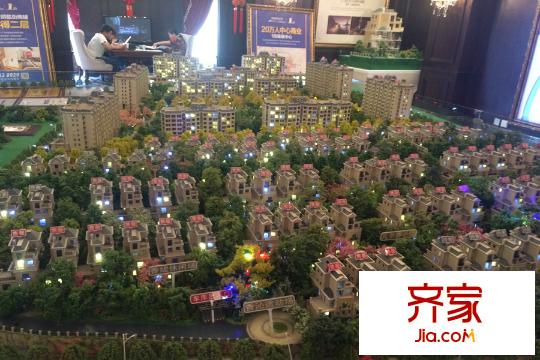 法藍西平方米邸楓丹里項目沙盤圖（2015.3）