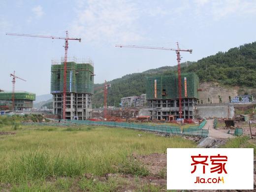 金科開州財(cái)富中心一期工程進(jìn)度圖（2013.08.10）