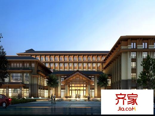 金科開州財(cái)富中心售樓部外立面效果圖