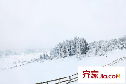 仙女天街周邊仙女山雪景