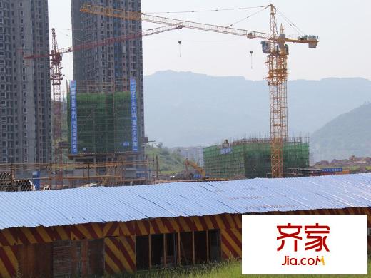 金科開州財(cái)富中心一期工程進(jìn)度圖（2013.08.10）