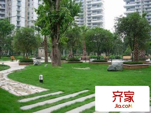 龍山悅景外景圖三色花園