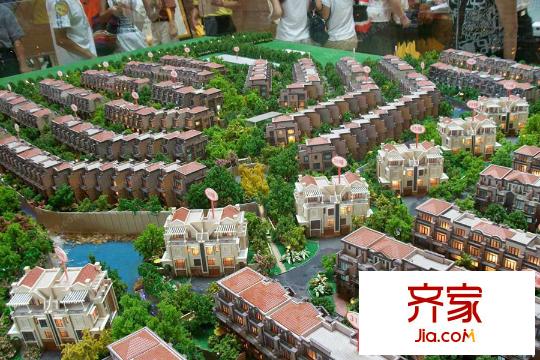 長(zhǎng)江實(shí)業(yè)地產(chǎn)逸翠莊園售樓部沙盤(pán)圖（2013-08）