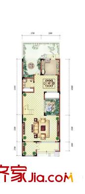 金隅大成南山郡二期一期B棟標準層B戶型 3室2廳3衛(wèi)1廚