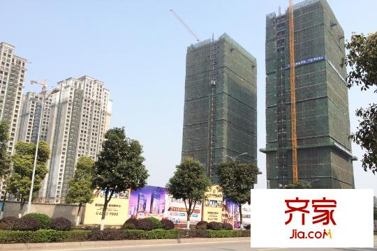 力帆紅星國(guó)際廣場(chǎng)紫檀莊園整體工程進(jìn)度實(shí)景（2015-3-18）