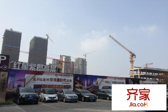 力帆紅星國(guó)際廣場(chǎng)紫檀莊園整體工程進(jìn)度實(shí)景（2015-3-18）