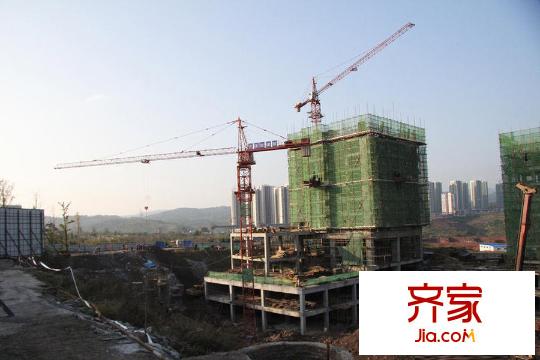 海志觀月山水高層工程進(jìn)度實(shí)景（2015-4）