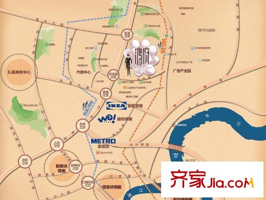 鴻府區(qū)位圖