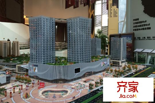 力帆紅星國(guó)際廣場(chǎng)紫郡沙盤圖實(shí)景（2015-9）