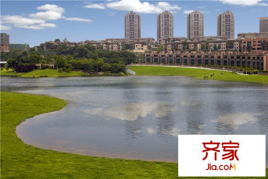 長江實(shí)業(yè)地產(chǎn)平方米湖園項(xiàng)目景觀（2015.10.28）