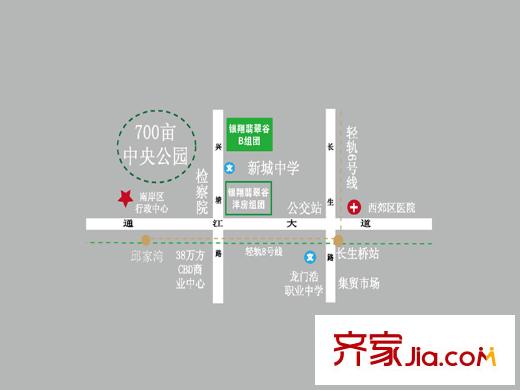 銀翔翡翠谷交通圖