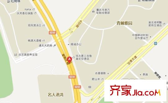 重慶桃源居國際花園交通圖