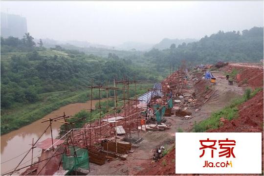 橋達(dá)藍(lán)灣半島項(xiàng)目工程進(jìn)度（2015-06-19）