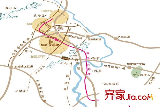 光亮天潤(rùn)城區(qū)位圖