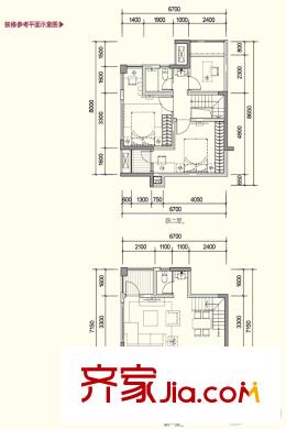 萬科西城二期3號樓標(biāo)準(zhǔn)層A戶型 3室2廳2衛(wèi)1廚