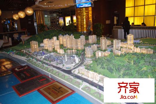 巴登巴登國(guó)際溫泉養(yǎng)生公寓售樓部沙盤實(shí)景（2010.11.02）