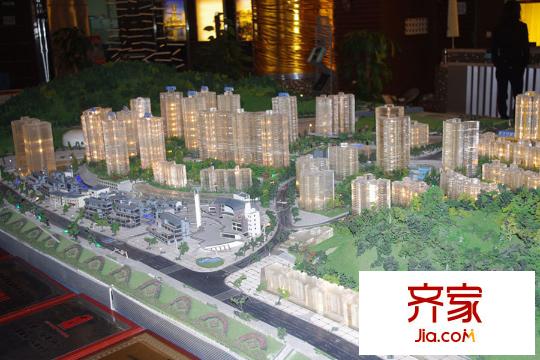巴登巴登國際溫泉養(yǎng)生公寓售樓部沙盤實景（2010.11.02）