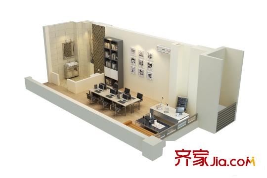 君和鳳鳴廣場(chǎng)創(chuàng)想Office戶型圖 1室1廳1衛(wèi)