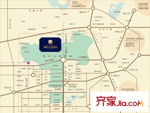 融創(chuàng)凡爾賽領(lǐng)館區(qū)位圖