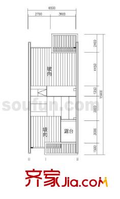 小泉森林海戶型圖A1戶型屋頂平面圖 
