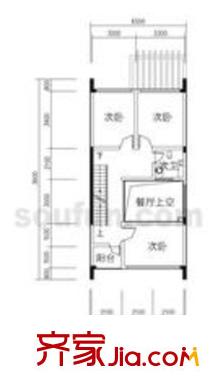 小泉森林海戶型圖A1戶型二層平面圖 